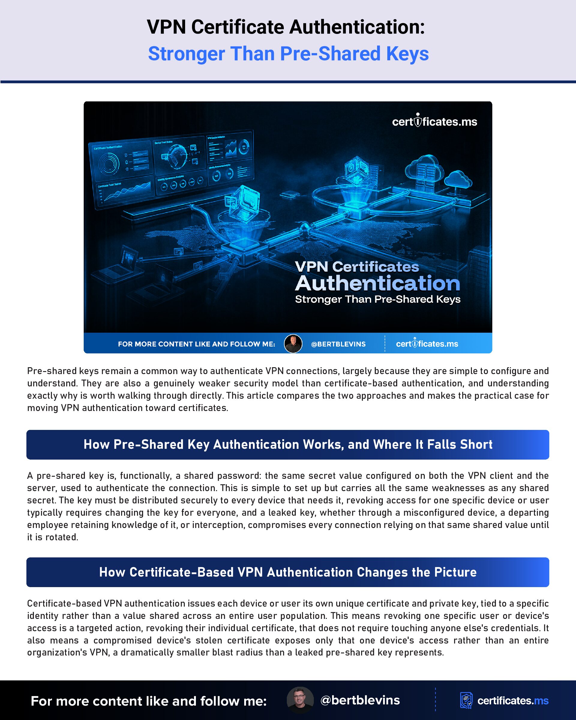 VPN Certificate Authentication: Stronger Than Pre-Shared Keys