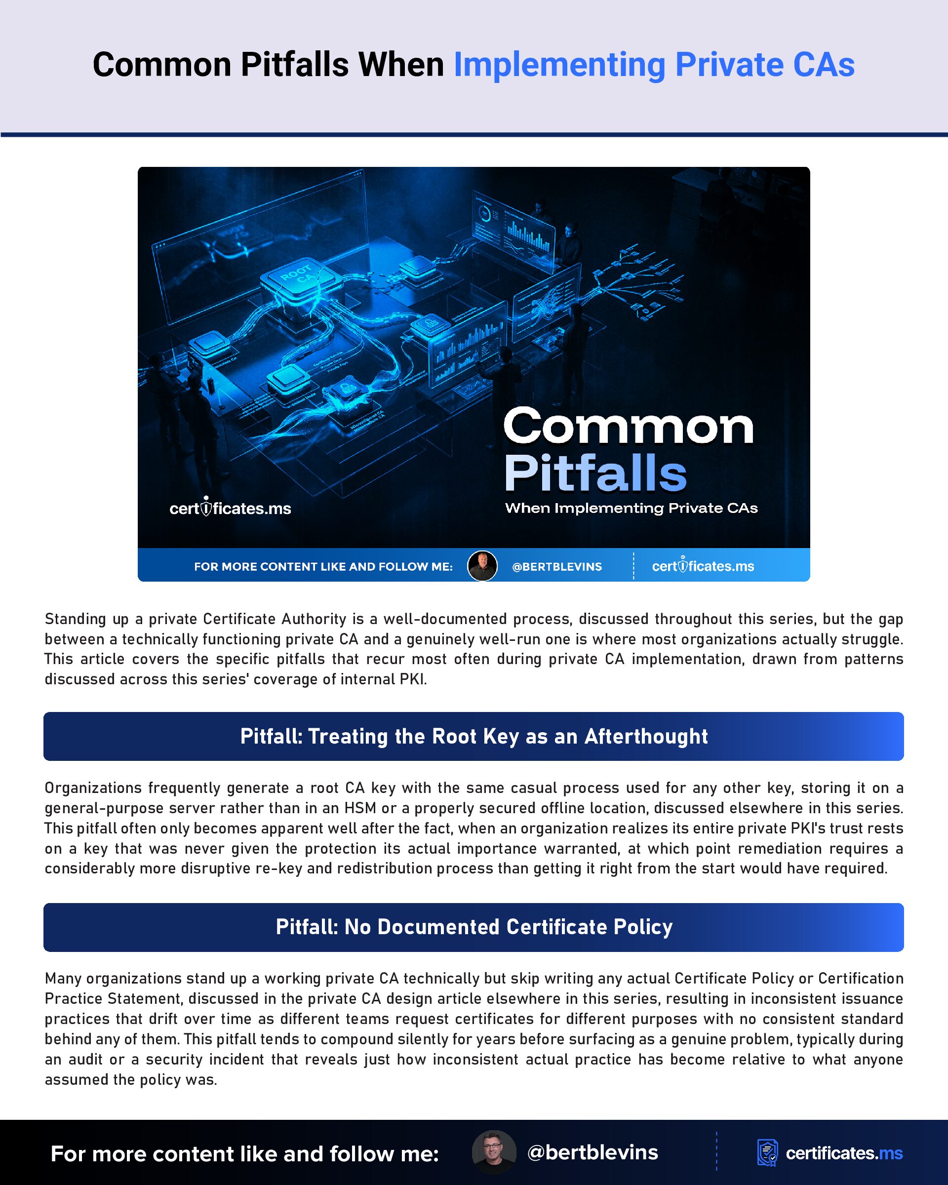 Common Pitfalls When Implementing Private CAs